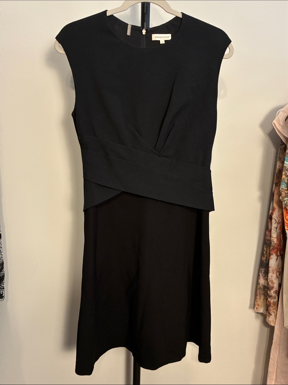 Rebecca Taylor Black Diamond‎ Wrap Dress Size 4 - Picture 5 of 10